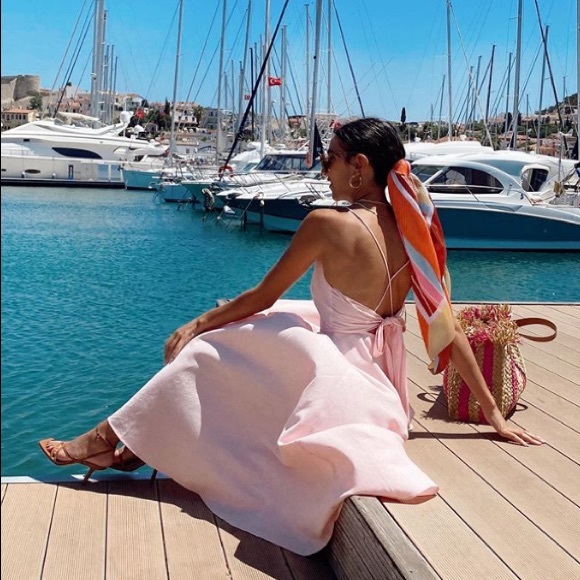 Zara Pink Midi Dress size small - Picture 13 of 16